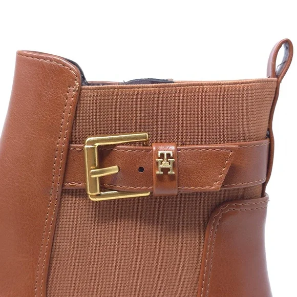 Tommy Hilfiger Chelsea Boots Baylon Medium Natural Leather Size 9.5M - Picture 9 of 12